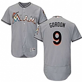 Miami Marlins #9 Dee Gordon Gray Flexbase Stitched Jersey DingZhi,baseball caps,new era cap wholesale,wholesale hats