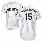 Milwaukee Brewers #15 Will Middlebrooks White Flexbase Player Stitched Jersey DingZhi,baseball caps,new era cap wholesale,wholesale hats
