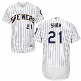 Milwaukee Brewers #21 Travis Shaw White Flexbase Player Stitched Jersey DingZhi,baseball caps,new era cap wholesale,wholesale hats