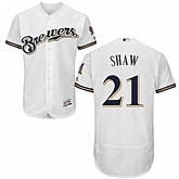 Milwaukee Brewers #21 Travis Shaw White Flexbase Stitched Jersey DingZhi,baseball caps,new era cap wholesale,wholesale hats