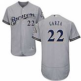 Milwaukee Brewers #22 Matt Garza Gray Flexbase Stitched Jersey DingZhi,baseball caps,new era cap wholesale,wholesale hats