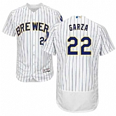 Milwaukee Brewers #22 Matt Garza White Flexbase Player Stitched Jersey DingZhi,baseball caps,new era cap wholesale,wholesale hats