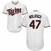 Minnesota Twins #47 Ricky Nolasco White Flexbase Stitched Jersey DingZhi,baseball caps,new era cap wholesale,wholesale hats
