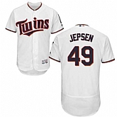 Minnesota Twins #49 Kevin Jepsen White Flexbase Stitched Jersey DingZhi,baseball caps,new era cap wholesale,wholesale hats