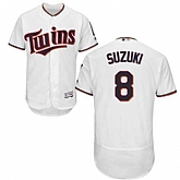 Minnesota Twins #8 Kurt Suzuki White Flexbase Stitched Jersey DingZhi,baseball caps,new era cap wholesale,wholesale hats