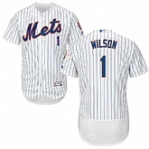 New York Mets #1 Mookie Wilson White Flexbase Stitched Jersey DingZhi,baseball caps,new era cap wholesale,wholesale hats