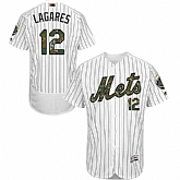 New York Mets #12 Juan Lagares White Memorial Day Flexbase Stitched Jersey DingZhi,baseball caps,new era cap wholesale,wholesale hats