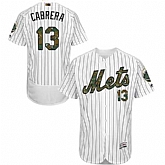 New York Mets #13 Asdrubal Cabrera White Memorial Day Flexbase Stitched Jersey DingZhi,baseball caps,new era cap wholesale,wholesale hats