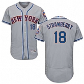 New York Mets #18 Darryl Strawberry Gray Flexbase Stitched Jersey DingZhi,baseball caps,new era cap wholesale,wholesale hats