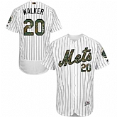New York Mets #20 Neil Walker White Memorial Day Flexbase Stitched Jersey DingZhi,baseball caps,new era cap wholesale,wholesale hats
