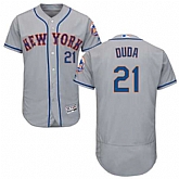 New York Mets #21 Lucas Duda Gray Flexbase Stitched Jersey DingZhi,baseball caps,new era cap wholesale,wholesale hats