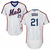 New York Mets #21 Lucas Duda White Cooperstown Collection Flexbase Stitched Jersey DingZhi,baseball caps,new era cap wholesale,wholesale hats