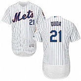 New York Mets #21 Lucas Duda White Flexbase Stitched Jersey DingZhi,baseball caps,new era cap wholesale,wholesale hats