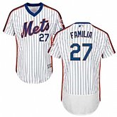 New York Mets #27 Jeurys Familia White Cooperstown Collection Flexbase Stitched Jersey DingZhi,baseball caps,new era cap wholesale,wholesale hats