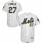New York Mets #27 Jeurys Familia White Memorial Day Flexbase Stitched Jersey DingZhi,baseball caps,new era cap wholesale,wholesale hats