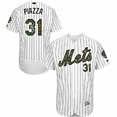 New York Mets #31 Mike Piazza White Memorial Day Flexbase Stitched Jersey DingZhi,baseball caps,new era cap wholesale,wholesale hats