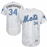 New York Mets #34 Noah Syndergaard White Father's Day Flexbase Stitched Jersey DingZhi,baseball caps,new era cap wholesale,wholesale hats