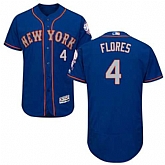 New York Mets #4 Wilmer Flores Blue Alternate Flexbase Stitched Jersey DingZhi,baseball caps,new era cap wholesale,wholesale hats