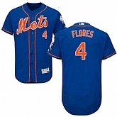 New York Mets #4 Wilmer Flores Blue Flexbase Stitched Jersey DingZhi,baseball caps,new era cap wholesale,wholesale hats