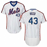 New York Mets #43 Addison Reed White Cooperstown Collection Flexbase Stitched Jersey DingZhi,baseball caps,new era cap wholesale,wholesale hats