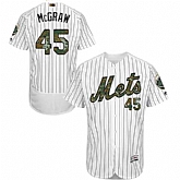 New York Mets #45 Tug McGraw White Memorial Day Flexbase Stitched Jersey DingZhi,baseball caps,new era cap wholesale,wholesale hats