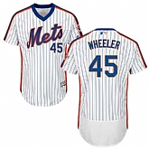 New York Mets #45 Zack Wheeler White Cooperstown Collection Flexbase Stitched Jersey DingZhi,baseball caps,new era cap wholesale,wholesale hats