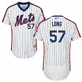New York Mets #57 Kevin Long White Cooperstown Collection Flexbase Stitched Jersey DingZhi,baseball caps,new era cap wholesale,wholesale hats