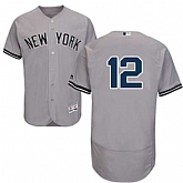 New York Yankees #12 Wade Boggs Gray Flexbase Stitched Jersey DingZhi,baseball caps,new era cap wholesale,wholesale hats