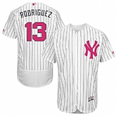 New York Yankees #13 Alex Rodriguez White Mother's Day Flexbase Stitched Jersey DingZhi,baseball caps,new era cap wholesale,wholesale hats