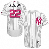 New York Yankees #22 Jacoby Ellsbury White Mother's Day Flexbase Stitched Jersey DingZhi,baseball caps,new era cap wholesale,wholesale hats