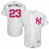New York Yankees #23 Don Mattingly White Mother's Day Flexbase Stitched Jersey DingZhi,baseball caps,new era cap wholesale,wholesale hats