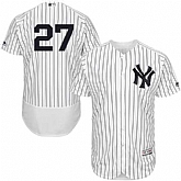 New York Yankees #27 Austin Romine White Flexbase Stitched Jersey DingZhi,baseball caps,new era cap wholesale,wholesale hats