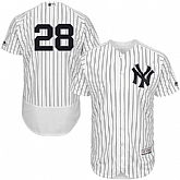 New York Yankees #28 Joe Girardi White Flexbase Stitched Jersey DingZhi,baseball caps,new era cap wholesale,wholesale hats