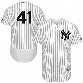 New York Yankees #41 Randy Johnson White Flexbase Stitched Jersey DingZhi,baseball caps,new era cap wholesale,wholesale hats