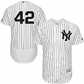 New York Yankees #42 Mariano Rivera White Flexbase Stitched Jersey DingZhi,baseball caps,new era cap wholesale,wholesale hats