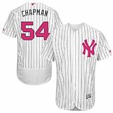 New York Yankees #54 Aroldis Chapman White Mother's Day Flexbase Stitched Jersey DingZhi,baseball caps,new era cap wholesale,wholesale hats