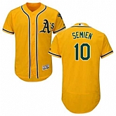 Oakland Athletics #10 Marcus Semien Yellow Flexbase Stitched Jersey DingZhi,baseball caps,new era cap wholesale,wholesale hats