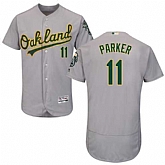 Oakland Athletics #11 Jarrod Parker Gray Flexbase Stitched Jersey DingZhi,baseball caps,new era cap wholesale,wholesale hats