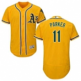 Oakland Athletics #11 Jarrod Parker Yellow Flexbase Stitched Jersey DingZhi,baseball caps,new era cap wholesale,wholesale hats