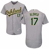 Oakland Athletics #17 Yonder Alonso Gray Flexbase Stitched Jersey DingZhi,baseball caps,new era cap wholesale,wholesale hats