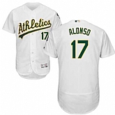 Oakland Athletics #17 Yonder Alonso White Flexbase Stitched Jersey DingZhi,baseball caps,new era cap wholesale,wholesale hats