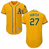 Oakland Athletics #27 Catfish Hunter Yellow Flexbase Stitched Jersey DingZhi,baseball caps,new era cap wholesale,wholesale hats