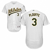 Oakland Athletics #3 Trevor Plouffe White Flexbase Stitched Jersey DingZhi,baseball caps,new era cap wholesale,wholesale hats