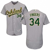 Oakland Athletics #34 Rollie Fingers Gray Flexbase Stitched Jersey DingZhi,baseball caps,new era cap wholesale,wholesale hats