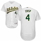 Oakland Athletics #4 Coco Crisp White Flexbase Stitched Jersey DingZhi,baseball caps,new era cap wholesale,wholesale hats
