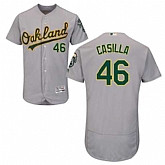 Oakland Athletics #46 Santiago Casilla Gray Flexbase Stitched Jersey DingZhi,baseball caps,new era cap wholesale,wholesale hats