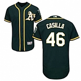 Oakland Athletics #46 Santiago Casilla Green Flexbase Stitched Jersey DingZhi,baseball caps,new era cap wholesale,wholesale hats