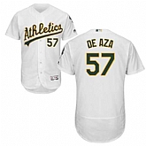 Oakland Athletics #57 Alejandro De Aza White Flexbase Stitched Jersey DingZhi,baseball caps,new era cap wholesale,wholesale hats