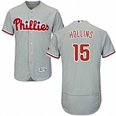 Philadelphia Phillies #15 Dave Hollins Gray Flexbase Stitched Jersey DingZhi,baseball caps,new era cap wholesale,wholesale hats