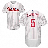Philadelphia Phillies #5 Michael Saunders White Flexbase Stitched Jersey DingZhi,baseball caps,new era cap wholesale,wholesale hats